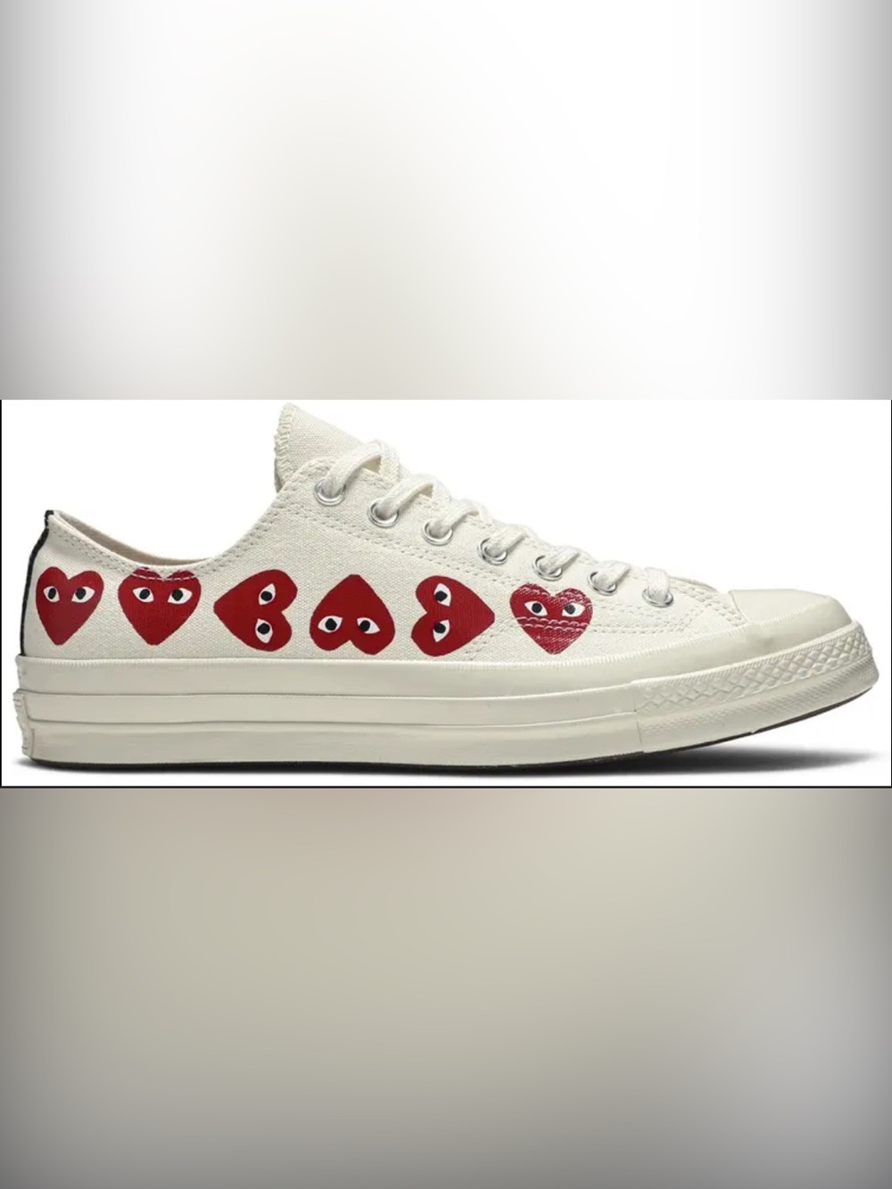 Converse Chuck Taylor All Star 70s Comme des Garcons Multi Heart White Low 9